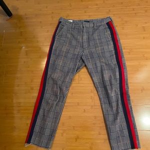 Mother Brand Racer Strip Trousers